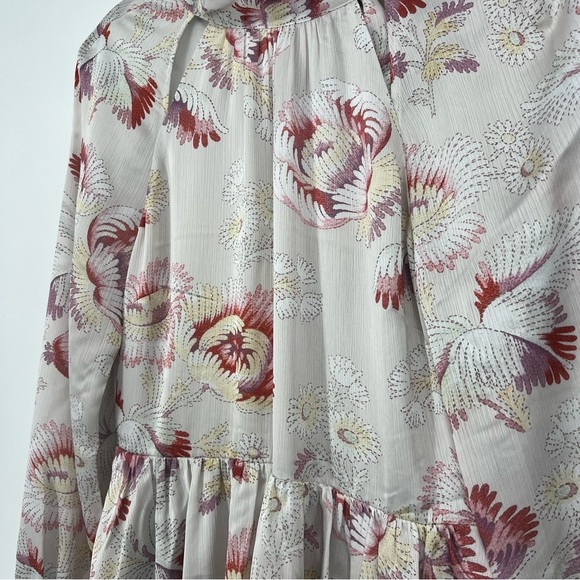 Ted Baker Dinnaa Floral Print Mini Dress Ivory 2 - Picture 4 of 10